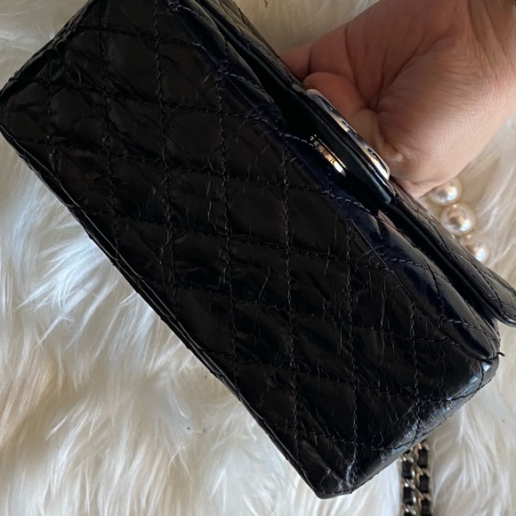 🌟 rare 🌟 Chanel vintage calfskin & tweed crossbody bag - Picture 11 of 17